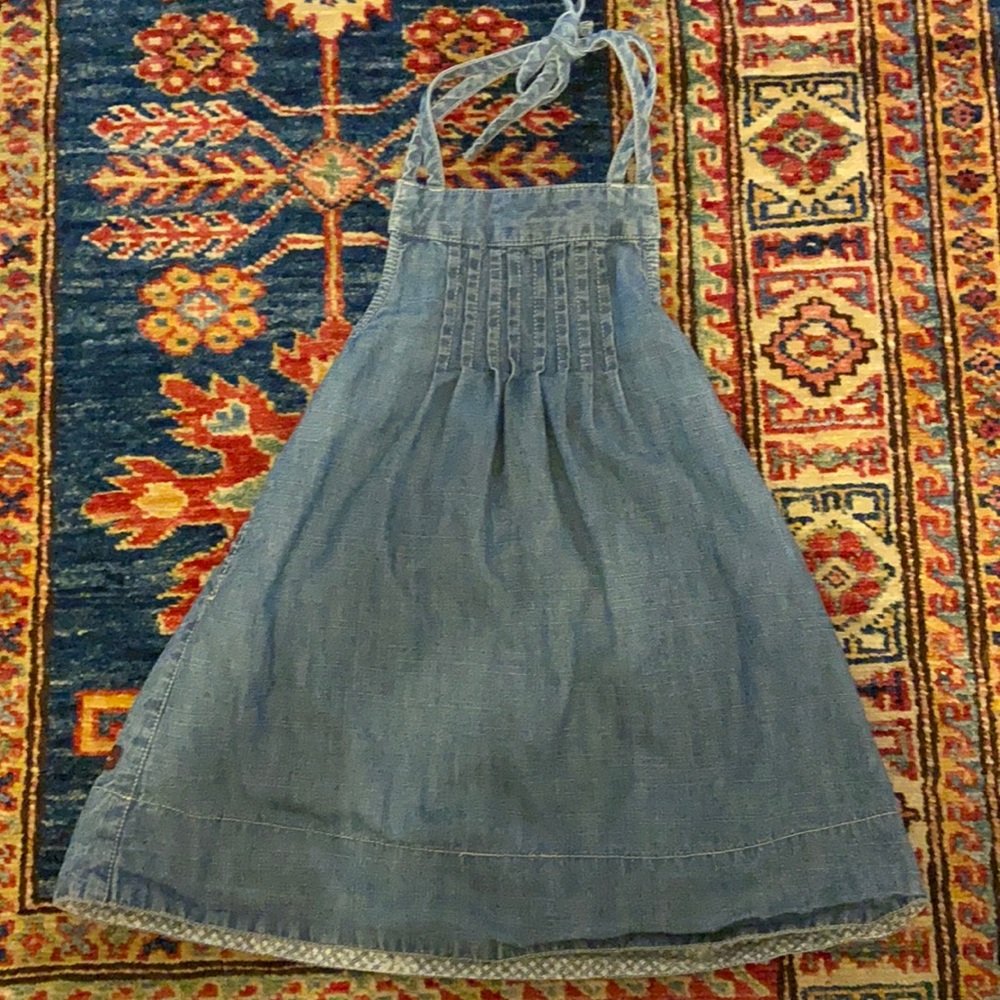 Tea collection denim halter dress size 3T